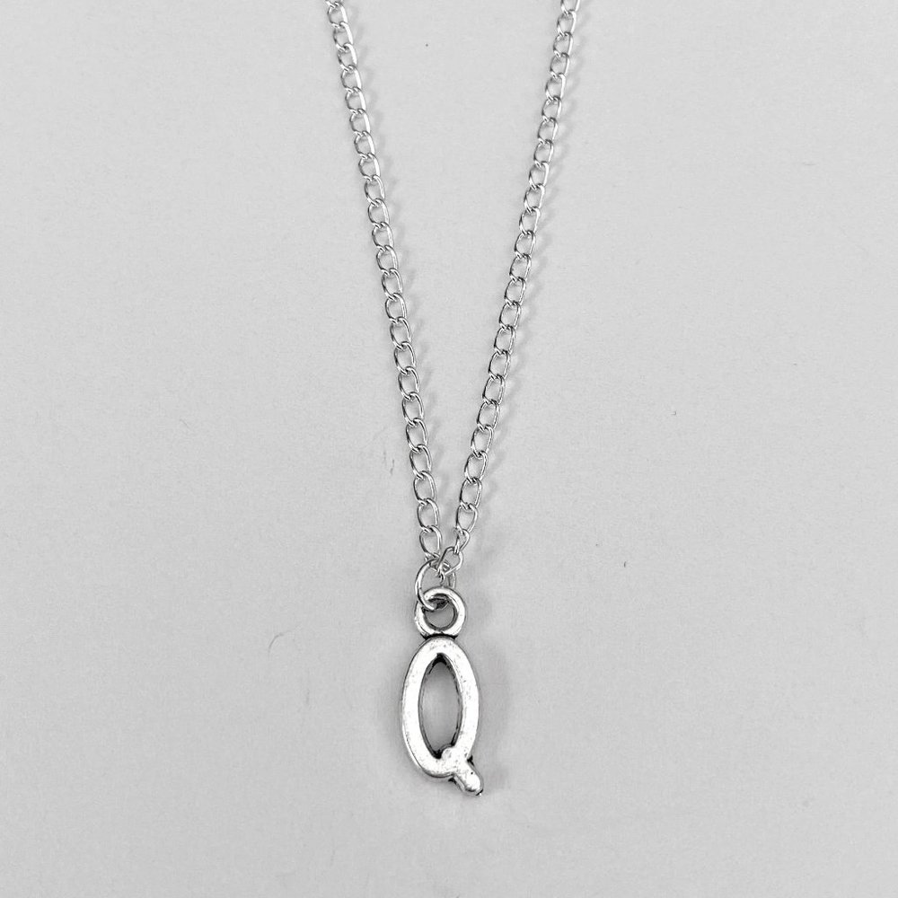3 for $49 New Silver "Q" Initial Necklace